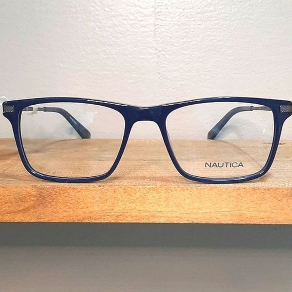 New NAUTICA prescription-ready Eyeglass Frame BLUE glasses 54-18-145 unisex - Picture 1 of 6